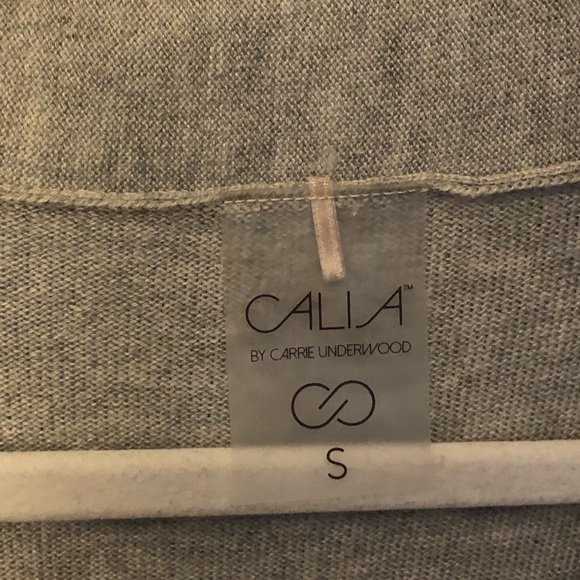 CALIA by Carrie Underwood Journey Grey Ribbed Knit Cardigan Sweater EUC - Picture 6 of 11